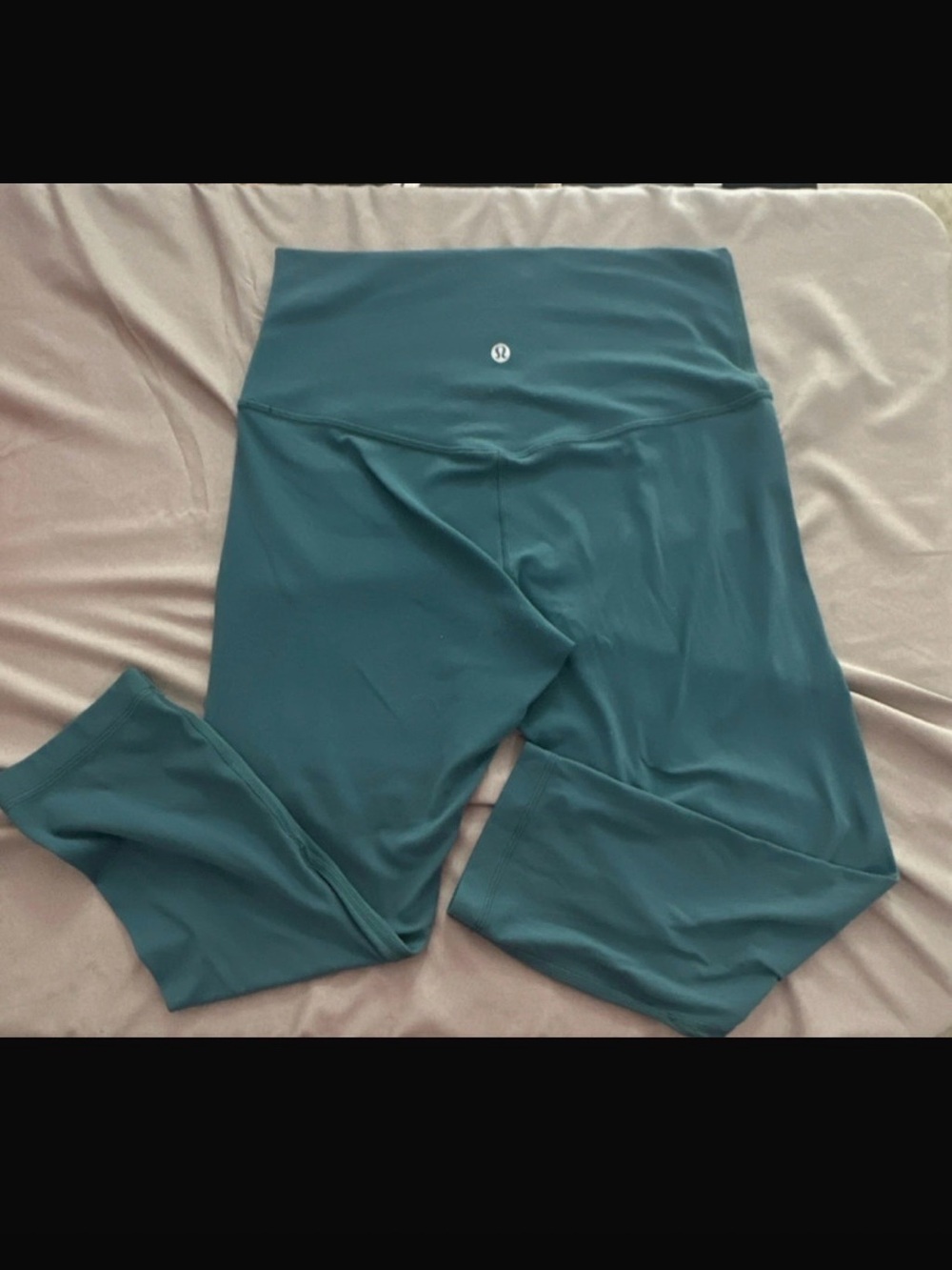 lululemon athletica Girls' Teal Crop Leggings